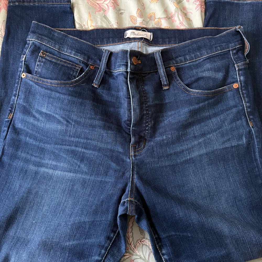 Madewell High-Rise Skinny Blue Jeans